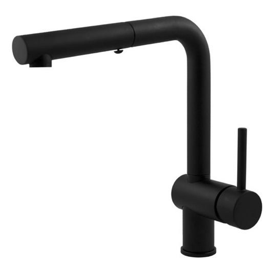 Paffoni lavello serie LIGHT nero opaco canna estraibile